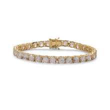 Load image into Gallery viewer, 7.5&quot; Gold Plated 6mm CZ Tennis Bracelet