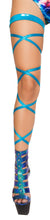 Cargar imagen en el visor de la galería, 3322 - Pair of 100” Shimmer Leg Straps with Attached Garter