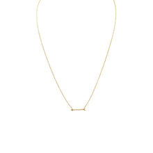 Load image into Gallery viewer, 16&quot; + 2&quot; 14 Karat Gold Plated Arrow Design Necklace
