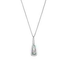 Load image into Gallery viewer, Oxidized Textured Ancient Roman Glass Necklace