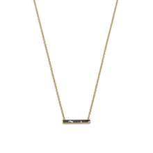 Load image into Gallery viewer, 14 Karat Gold Plated Diamond Chip Necklace