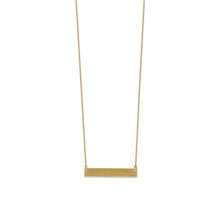 Load image into Gallery viewer, 14 Karat Gold Plated Engravable Bar Necklace