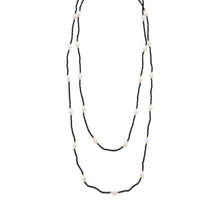 Cargar imagen en el visor de la galería, Endless Design Spinel and Cultured Freshwater Pearl Necklace