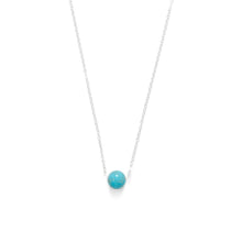 Load image into Gallery viewer, 16&quot; + 2&quot; Floating Blue Magnesite Bead Necklace