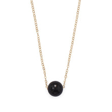 Load image into Gallery viewer, 16&quot; + 2&quot; Gold Filled Black Onyx Necklace
