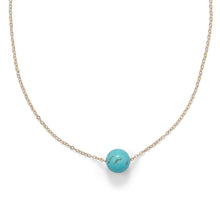Load image into Gallery viewer, 16&quot; + 2&quot; Gold Filled LMagnesite Necklace