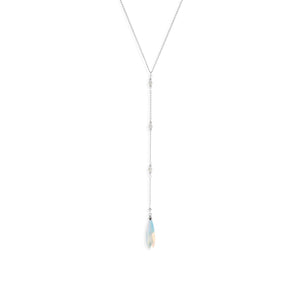15"+4" Long Swarovski Crystal Y Necklace