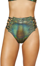 Cargar imagen en el visor de la galería, 3604 - 1pc High-Waisted Shorts with Lace-up Detail