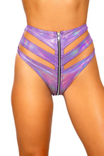 Load image into Gallery viewer, 3726 - Cutout High-Waisted Shorts with Zipper Closure