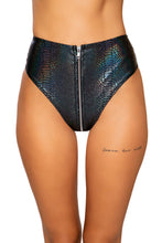 Load image into Gallery viewer, 3739 - Snake Skin High-Waisted Shorts with Zipper Closure