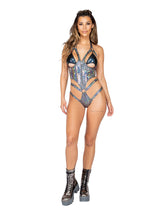 Load image into Gallery viewer, 3818 - 1pc Open Cup Shimmer Romper