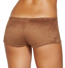 Load image into Gallery viewer, SH224 Brown Suede Boy Shorts