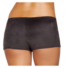 Load image into Gallery viewer, SH224 Black Suede Boy Shorts