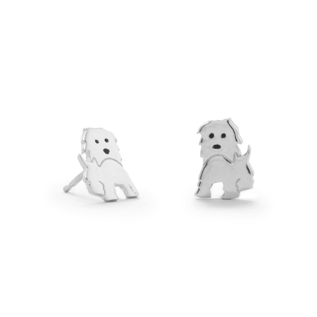 Polished Puppy Earrings