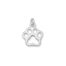 Load image into Gallery viewer, Small Cut Out Paw Print Charm
