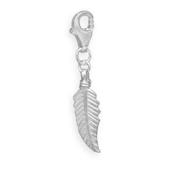 Feather Charm with Lobster Clasp