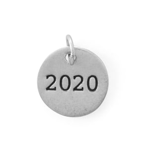 "2020" Round Charm