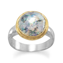 Load image into Gallery viewer, Two Tone Ancient Roman Glass Ring