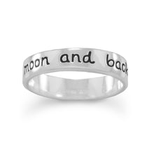 Load image into Gallery viewer, &quot;Love you to the moon and back&quot; Ring