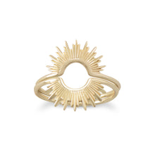 Load image into Gallery viewer, &quot;Shine On!&quot; 14 Karat Gold Plated Sunburst Ring