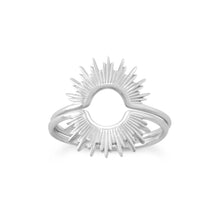 Load image into Gallery viewer, &quot;Shine On!&quot; Shiny Silver Sunburst Ring