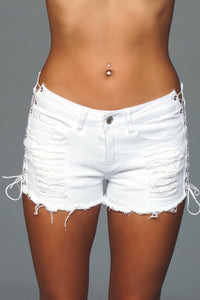 J5WT Looped In Distressed Shorts -