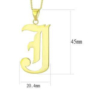 LO230 - Gold Brass Chain Pendant with No Stone