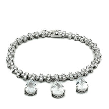 Load image into Gallery viewer, LO2334 - Rhodium Brass Jewelry Sets with AAA Grade CZ  in Clear