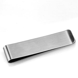 LO3381 - High polished (no plating) Stainless Steel Money clip with No Stone