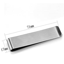 Load image into Gallery viewer, LO3381 - High polished (no plating) Stainless Steel Money clip with No Stone