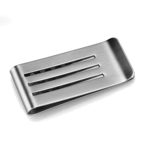 LO3383 - High polished (no plating) Stainless Steel Money clip with No Stone