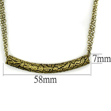 Cargar imagen en el visor de la galería, LO3725 - Antique Copper Brass Necklace with No Stone