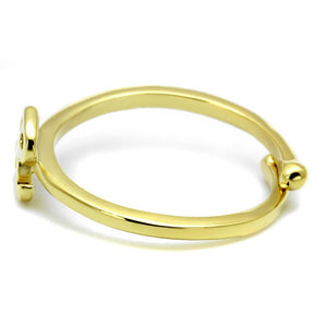 LO3996 - Flash Gold Brass Ring with No Stone