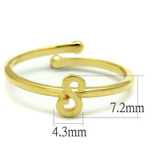 Load image into Gallery viewer, LO4014 - Flash Gold Brass Ring with No Stone