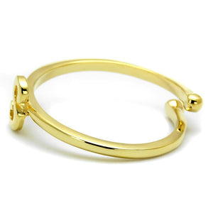 LO4014 - Flash Gold Brass Ring with No Stone