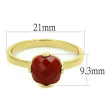 Load image into Gallery viewer, LO4077 - Flash Gold Brass Ring with Synthetic Synthetic Stone in Siam