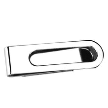 Load image into Gallery viewer, LO4131 - Rhodium Brass Money clip with Epoxy  in Jet