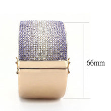 Load image into Gallery viewer, LO4279 - Rose Gold+e-coating Brass Bangle with Top Grade Crystal  in Multi Color