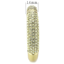 Cargar imagen en el visor de la galería, LO4295 - Flash Gold Brass Bangle with Top Grade Crystal  in Citrine Yellow