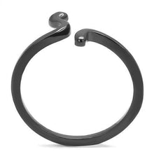 Cargar imagen en el visor de la galería, TK3164 - IP Black(Ion Plating) Stainless Steel Ring with No Stone