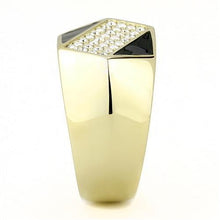 Cargar imagen en el visor de la galería, TK3224 - IP Gold(Ion Plating) Stainless Steel Ring with Top Grade Crystal  in Clear