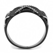 Cargar imagen en el visor de la galería, TK3468 - IP Black(Ion Plating) Stainless Steel Ring with No Stone