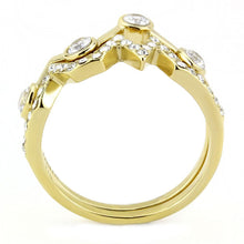 Load image into Gallery viewer, TK3596 - IP Gold(Ion Plating) Stainless Steel Ring with AAA Grade CZ  in Clear
