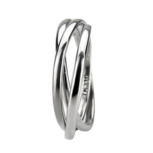 Cargar imagen en el visor de la galería, TK3743 - High polished Stainless Steel Interlocking Ring