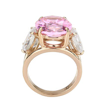Load image into Gallery viewer, TK3789 - IP Rose Gold(Ion Plating) Stainless Steel Ring with AAA Grade CZ in Rose