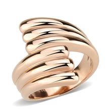 Cargar imagen en el visor de la galería, TK3800 - IP Rose Gold(Ion Plating) Stainless Steel Ring with NoStone in No Stone