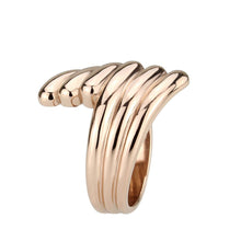 Cargar imagen en el visor de la galería, TK3800 - IP Rose Gold(Ion Plating) Stainless Steel Ring with NoStone in No Stone