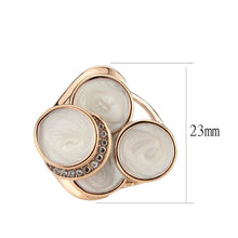 Load image into Gallery viewer, TK3822 - IP Rose Gold(Ion Plating) Stainless Steel Ring with AAA Grade CZ in Clear