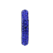 Cargar imagen en el visor de la galería, TK3838 - High polished (no plating) Stainless Steel Ring with Top Grade Crystal  in Sapphire(206)