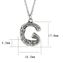 Load image into Gallery viewer, TK3853G High Polished Stainless Steel Chain Initial Pendant - Letter G